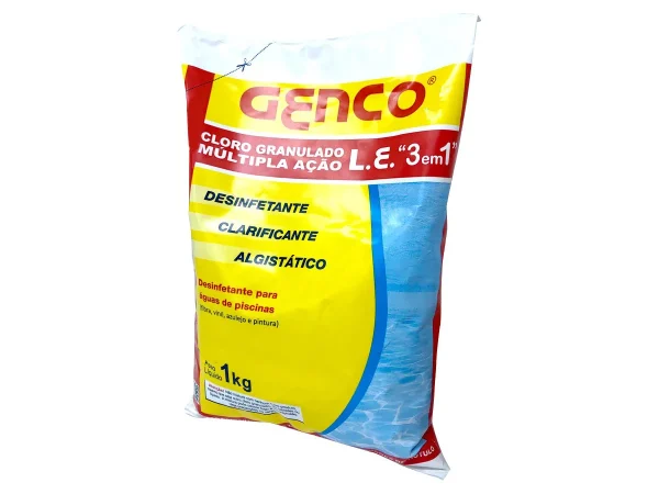 GENCO Cloro Granulado 1kg 3 em 1